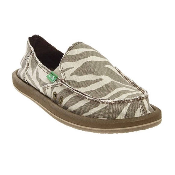 sanuk zebra print shoes